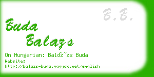 buda balazs business card